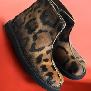 Fur Lined Winter Leather Boots For Women Orthopedic